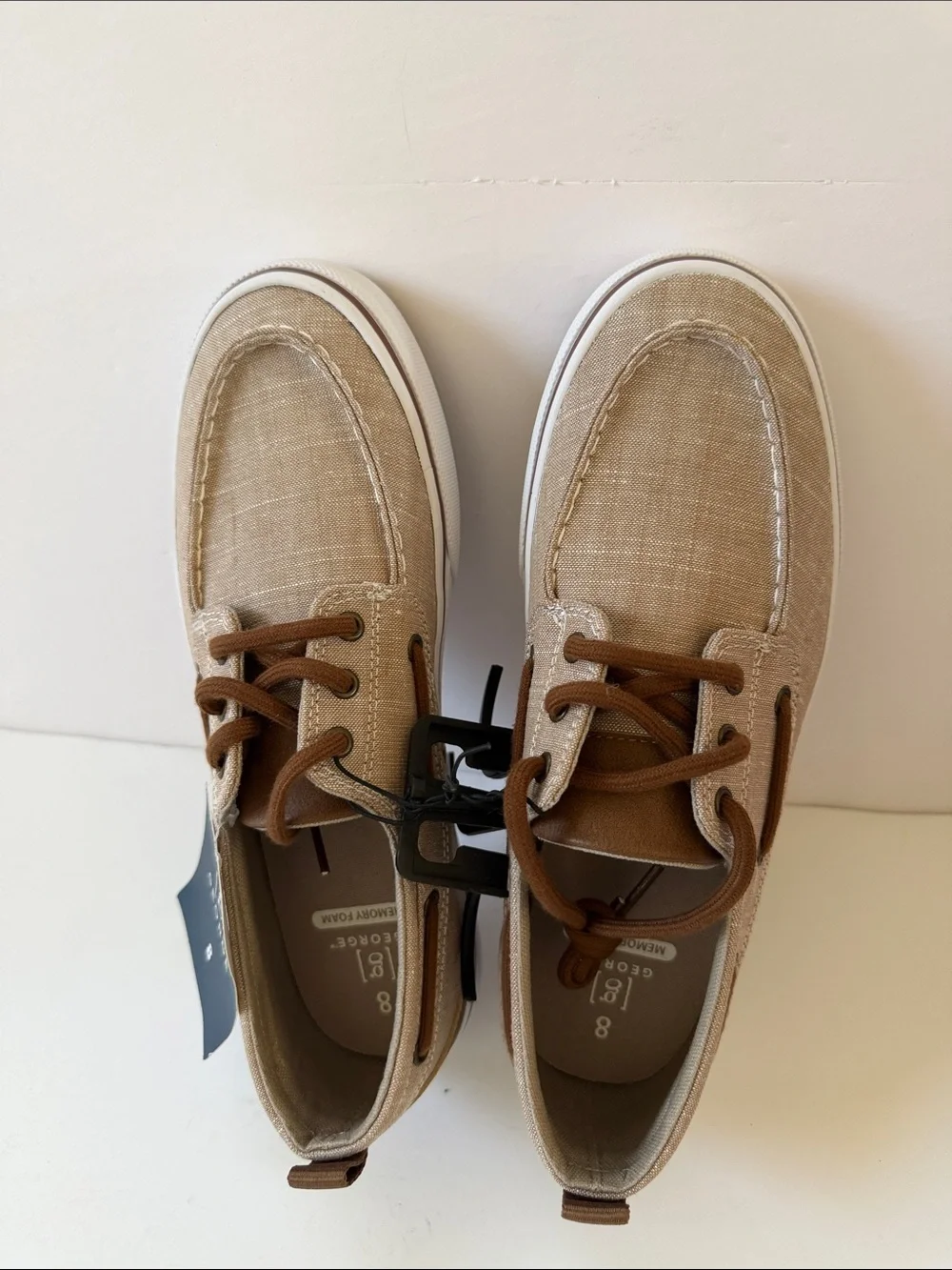New Men’s George Canvas Boat Shoe